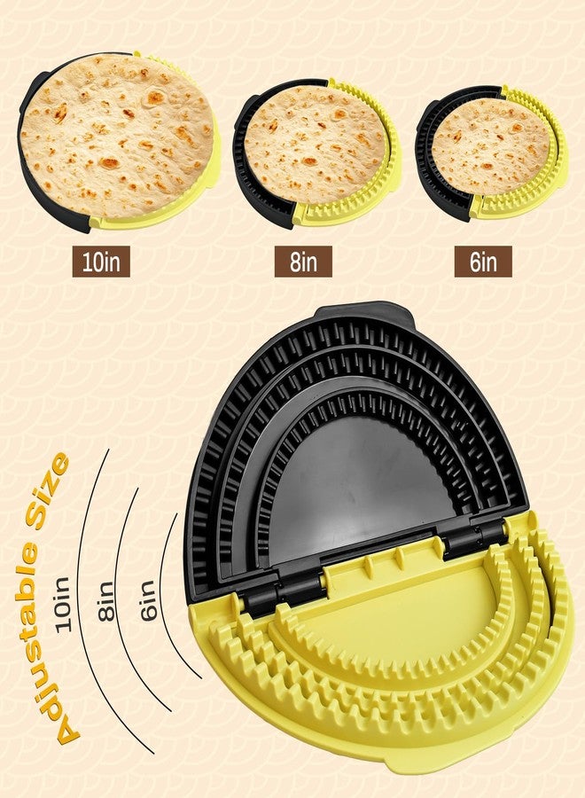 RWIXR Tortilla Sealer, 3-in-1 Crimp it Tortilla Crimper, Adjustable Quesadilla Crimper for 6"/8"/10" Wraps, Flip Wrap Tortilla Maker for Taco, Sandwich, Burritos - Image 5